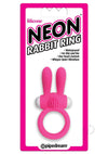 Neon Rabbit Ring Pink