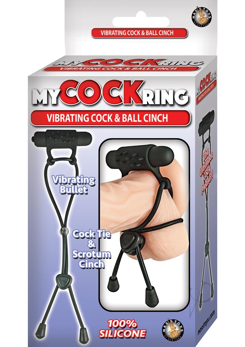 My Cock Ring Vibe Cock and Ball Cinch Blk