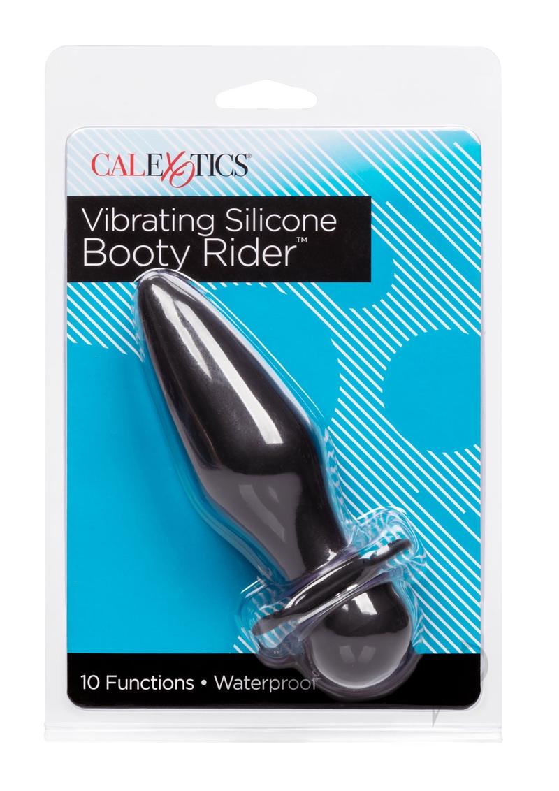 Vibrating Silicone Booty Rider Black