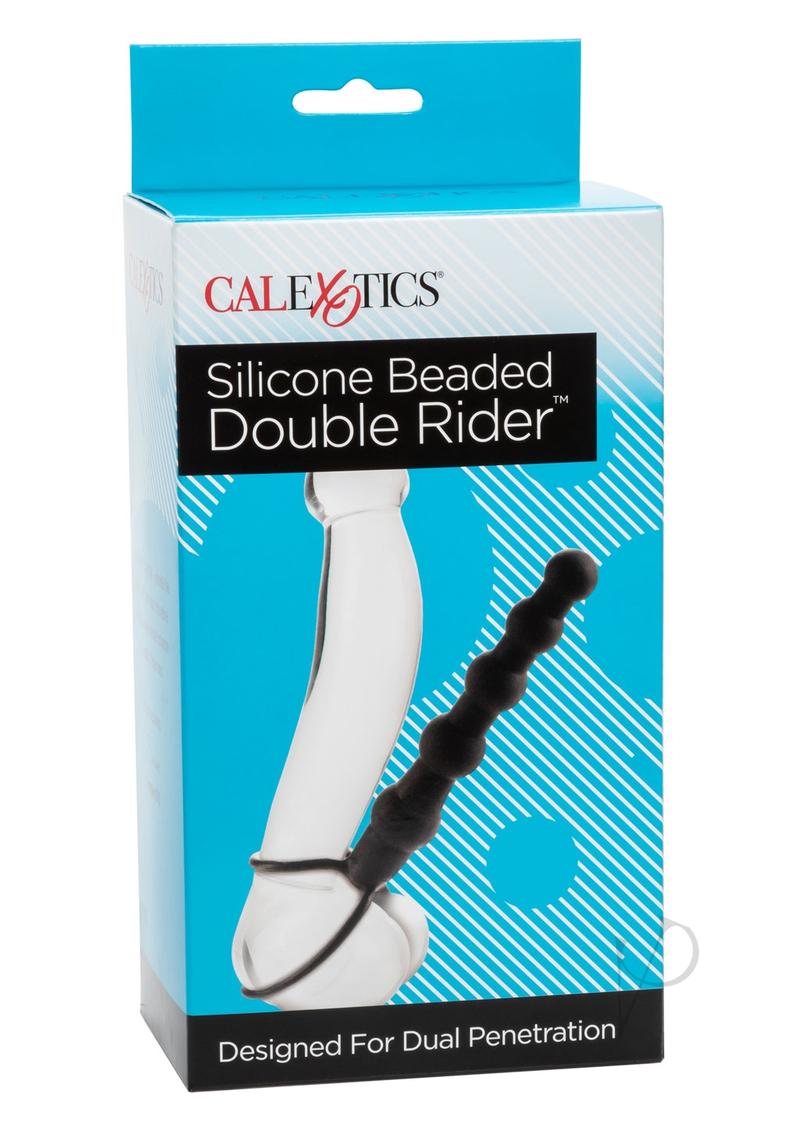 Silicone Beaded Double Rider Black