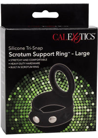 Silicone Tri Snap Scrotum Support Ring L