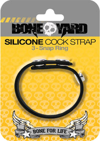 Boneyard Silicone Cock Strap Black