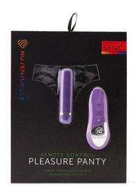 Sensuelle Pleasure Panty R/c Bullet Purp