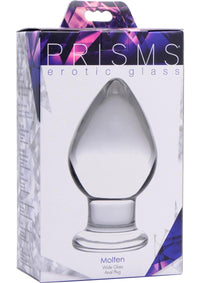 Prisms Molten Wide Glass Butt Plug
