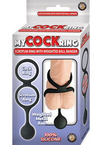 My Cockring Scrotum Ring W/weighted Ball