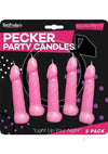 Pecker Party Candles Pink 5pk