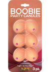 Boobie Party Candles 3pk