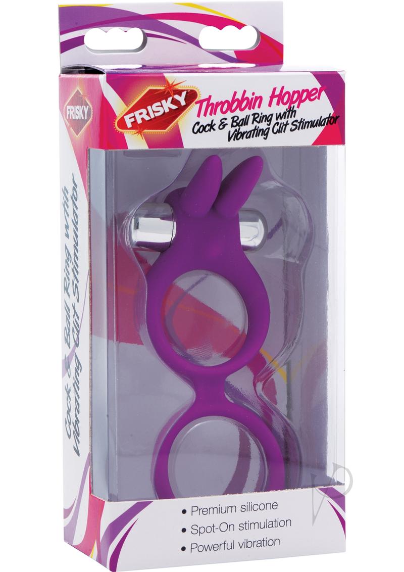 Fr Purple Vibrating Cock And Ball Ring