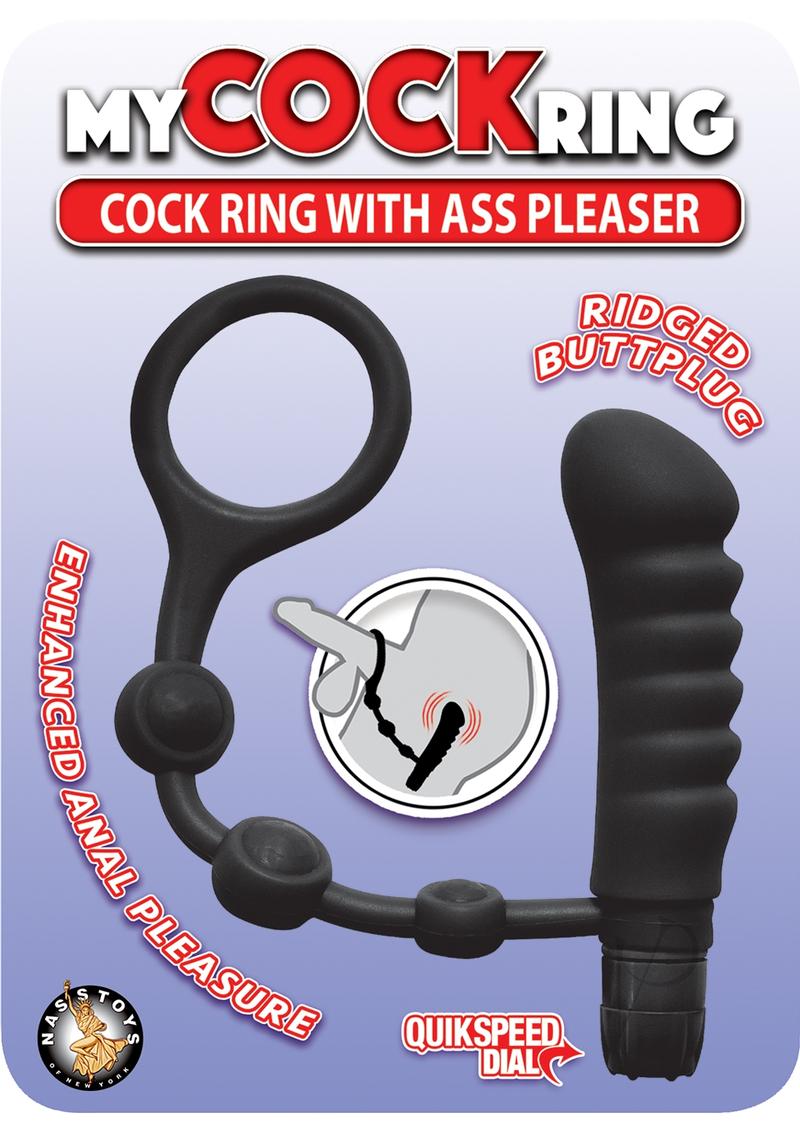 My Cockring W/ass Pleaser Black