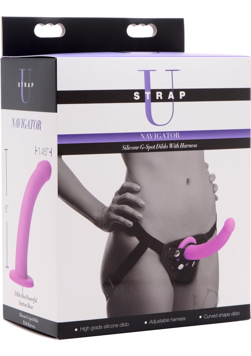 Strap U Silicone Gspot Dildo W/harness