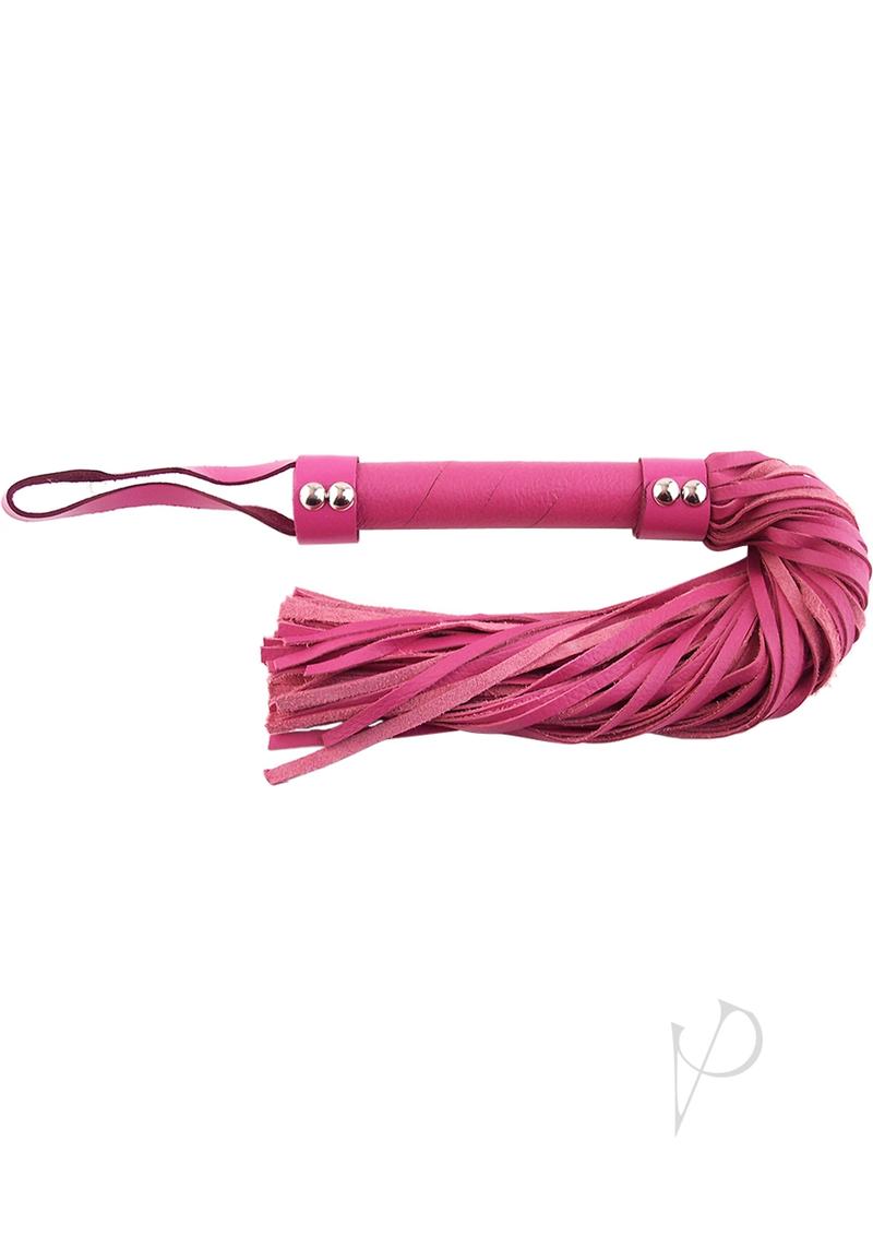 Rouge Short Leather Flogger Pnk