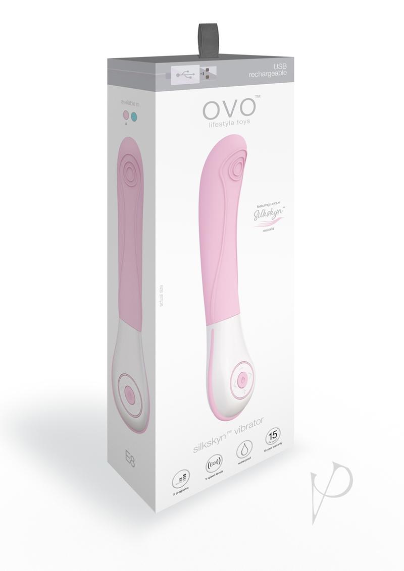 Ovo E8 Rechargeable Vibrator Pink(disc)