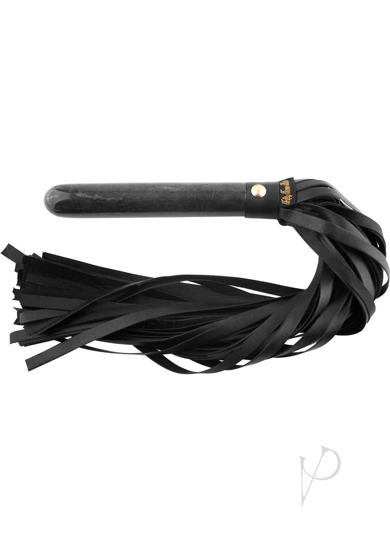 Rouge Marble Handle Flogger Black