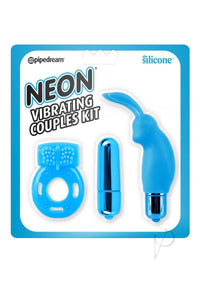 Neon Vibrating Couples Kit Blue