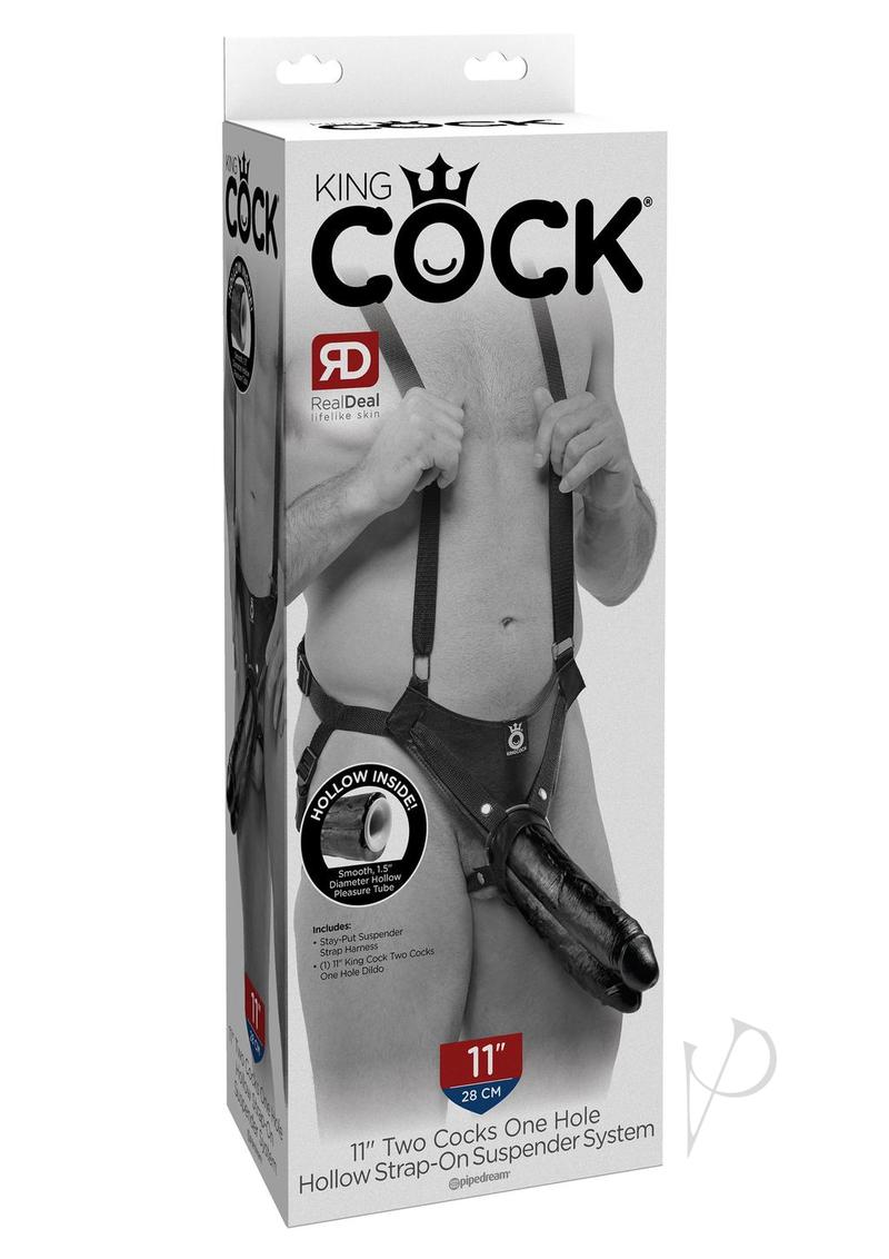 Kc11 Two Cocks In One Hol Strapon Black