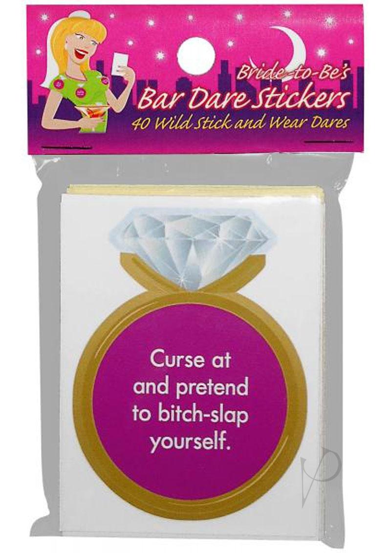 Bride To Be Bar Dare Stickers