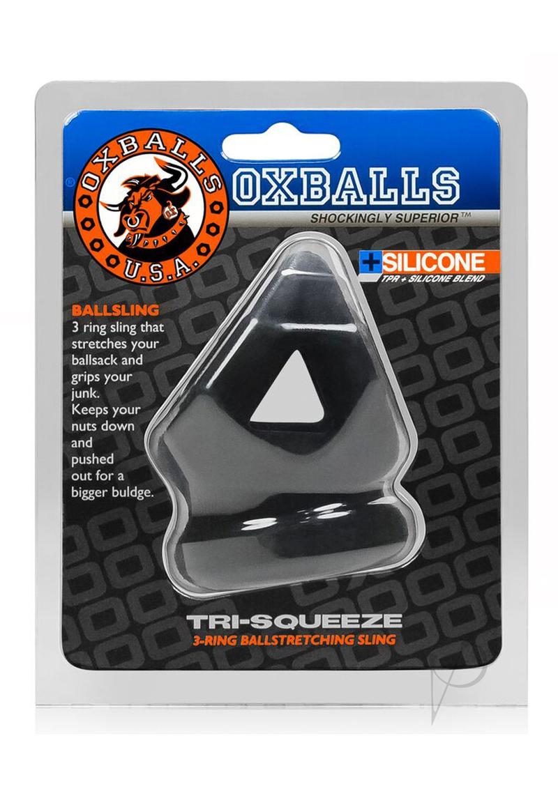 Tri-sqeeze Cocksling/ballstretcher Black