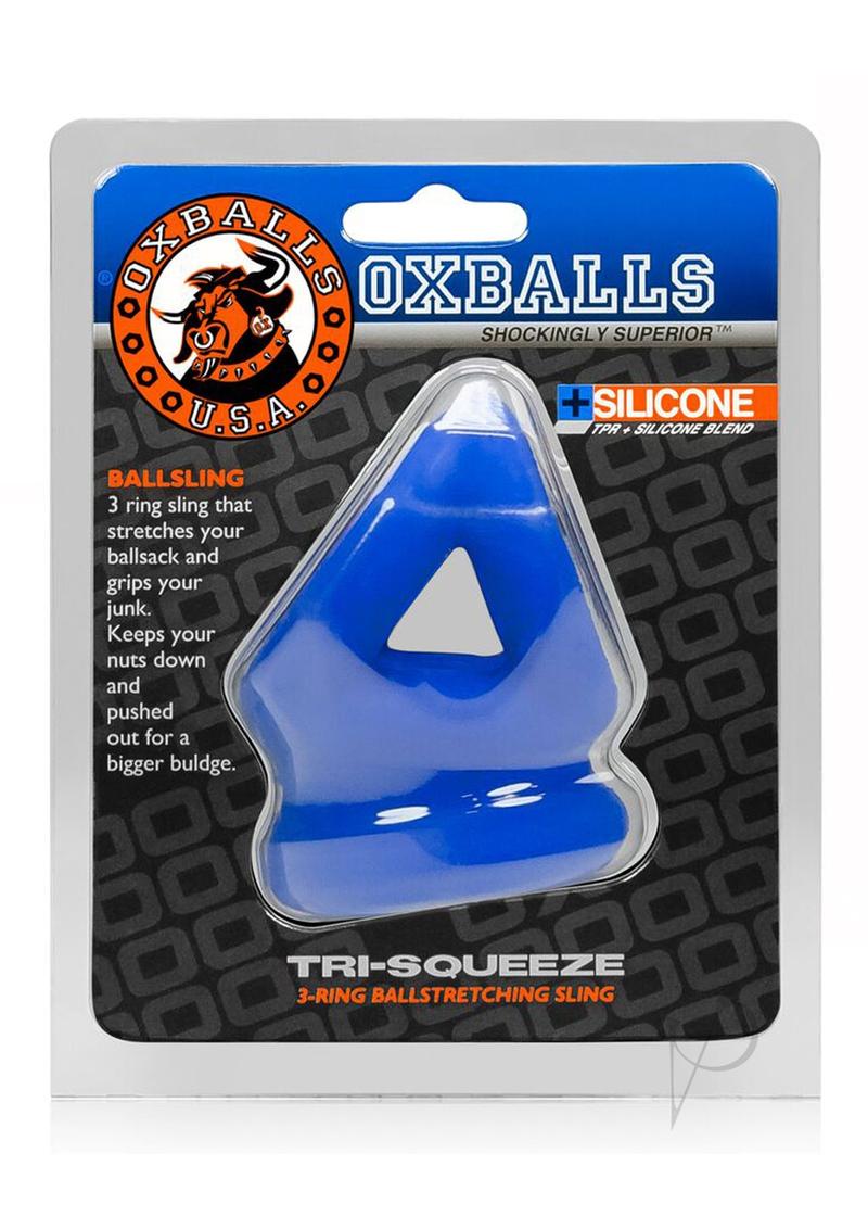 Tri-sqeeze Cocksling/ballstretcher Blue