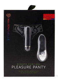 Sensuelle Pleasure Panty R/c Bullet Bk