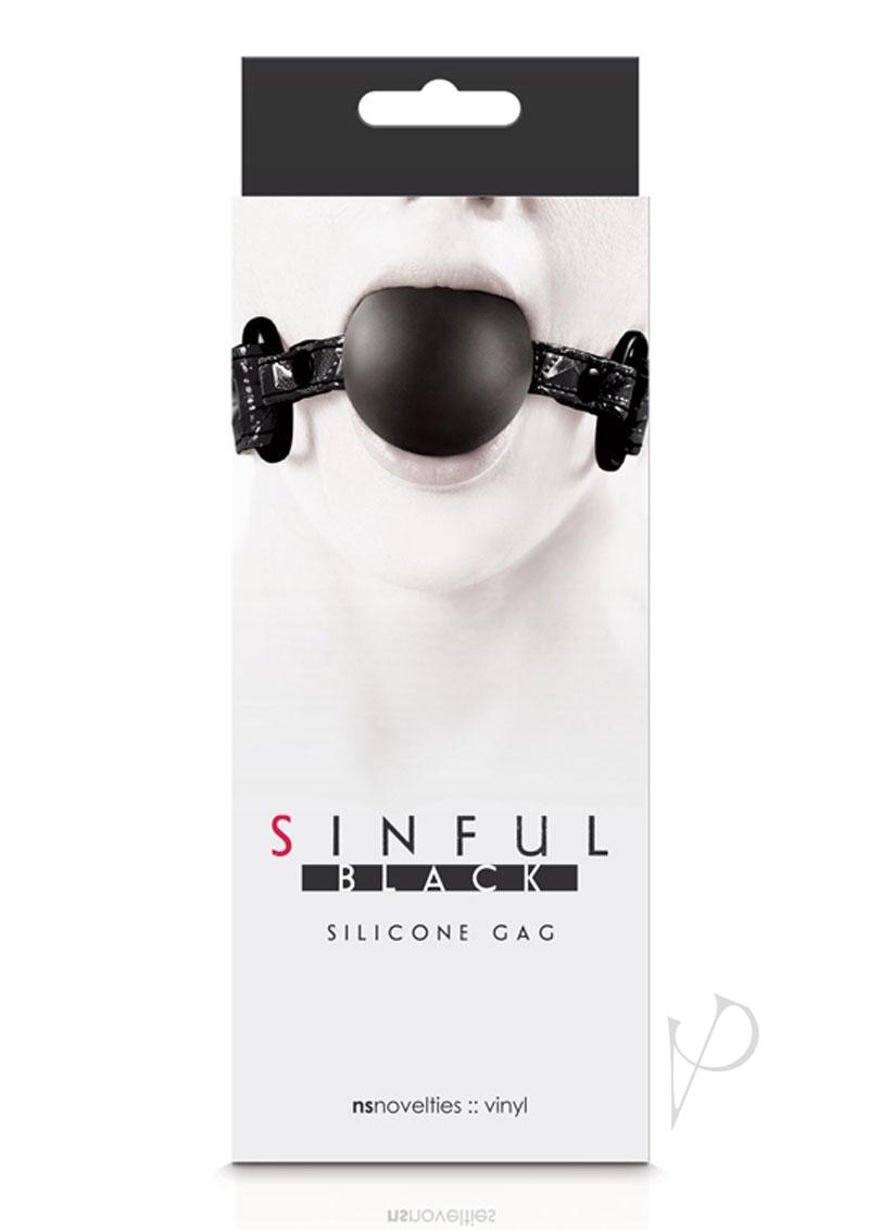 Sinful Soft Silicone Gag Black