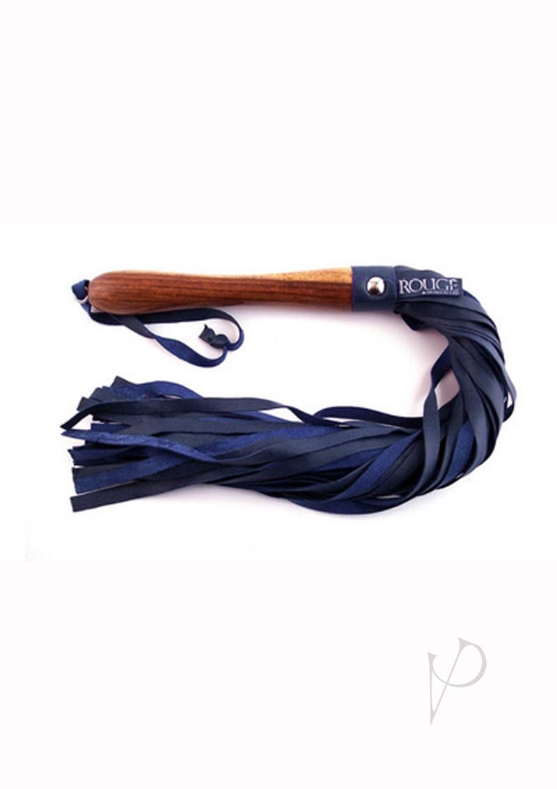 Rouge Wooden Handle Flogger Blue