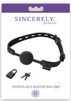 Sincerely Locking Lace Silicone Ball Gag