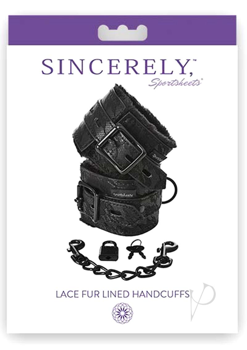 Sincerely Lace Fur Lined Handcuffs