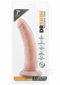 Dr Skin Cock W/suction 7 Vanilla