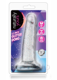 Naturally Yours Glitter Dong 5.5 Clear