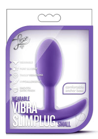 Luxe Wearable Vibra Slim Plug Sm Purp