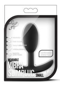 Luxe Wearable Vibra Slim Plug Sm Blk