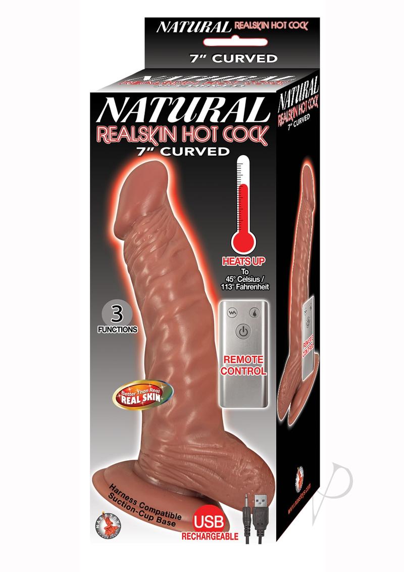 Natural Realskin Hotcock Curved 7 Brn