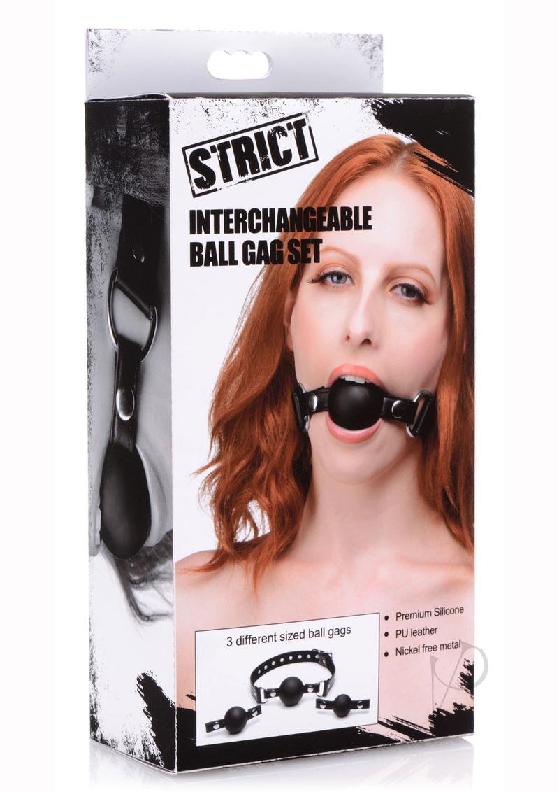 Strict Interchangeable Ball Gag Set