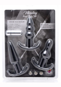 Trinity V 3pc Vibe Anal Plug Set Black