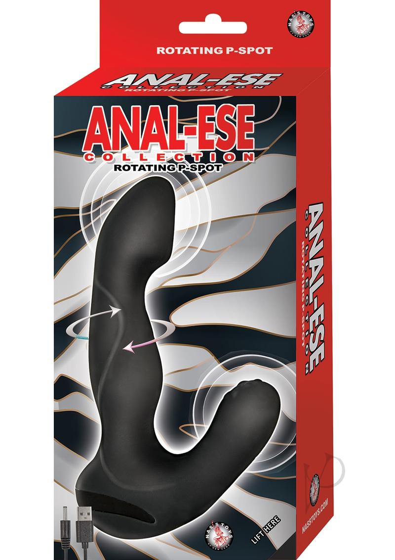 Anal Ese Coll Rotating Pspot Vibe Black