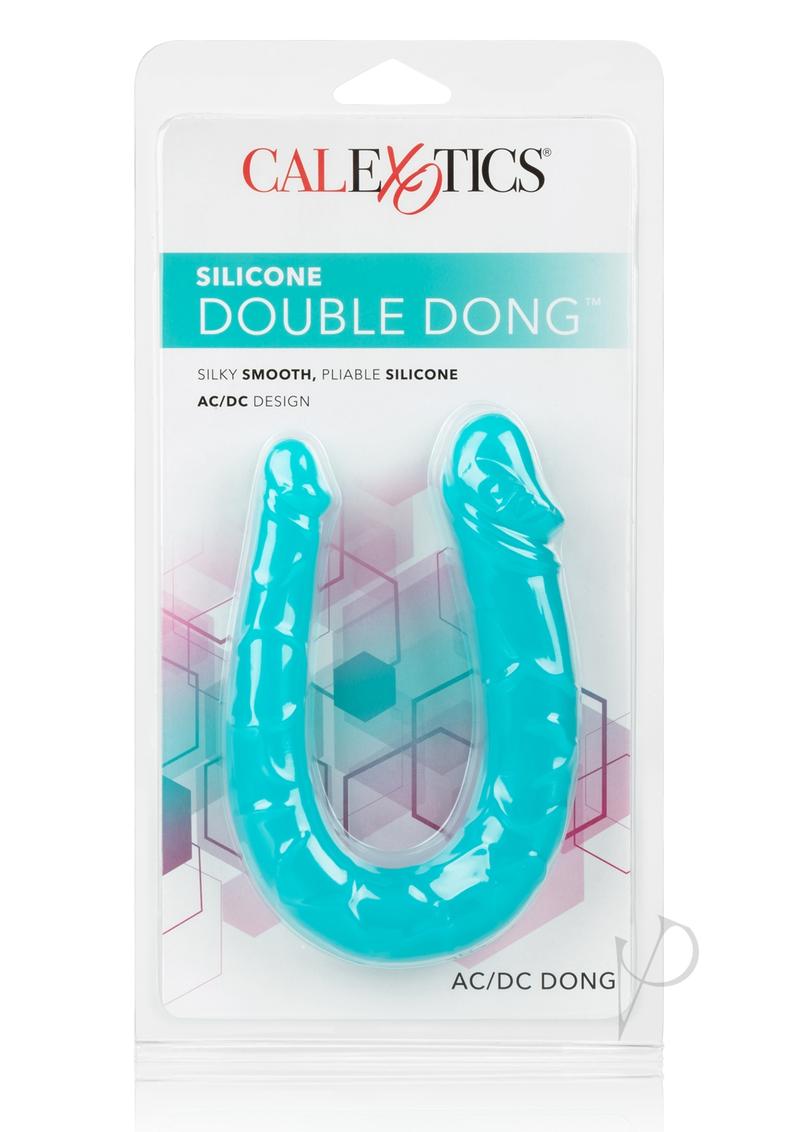 Silicone Double Dong Ac/dc Dong Teal