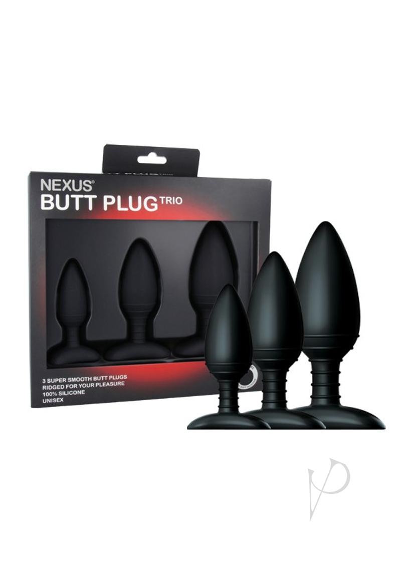 Butt Plug Trio 3 Set Black