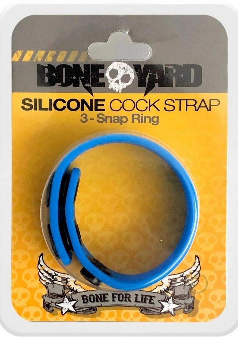 Boneyard Silicone Cock Strap Blue