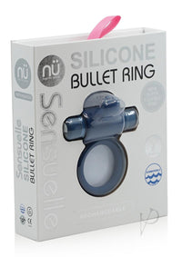 Sensuelle Silicone Bullet Ring 7x Navy B