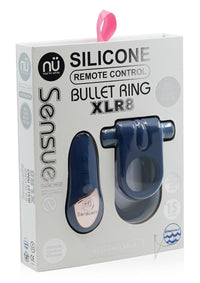 Sensuelle Silic Remote Bullet Ring Navy