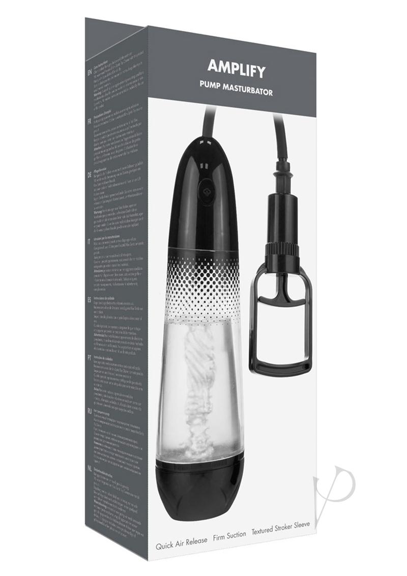 Myu Amplify Pump Masturbator Clr/blk