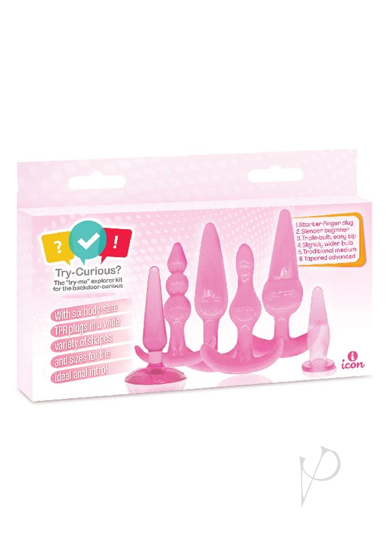 Try Curious Anal Plug Kit Pink