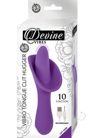 Devine Vibes Vibra Tongue Clit Hug Purp