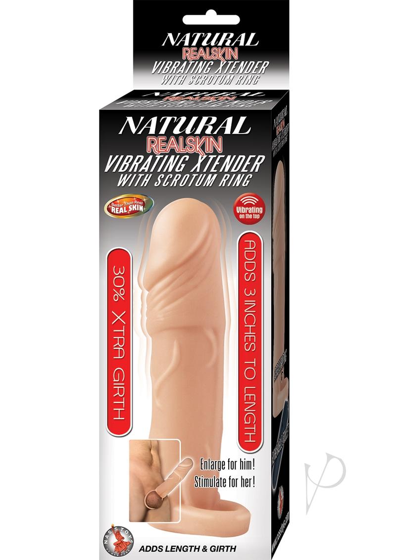 Natural Realskin Vibe Xtender W/ring Fle