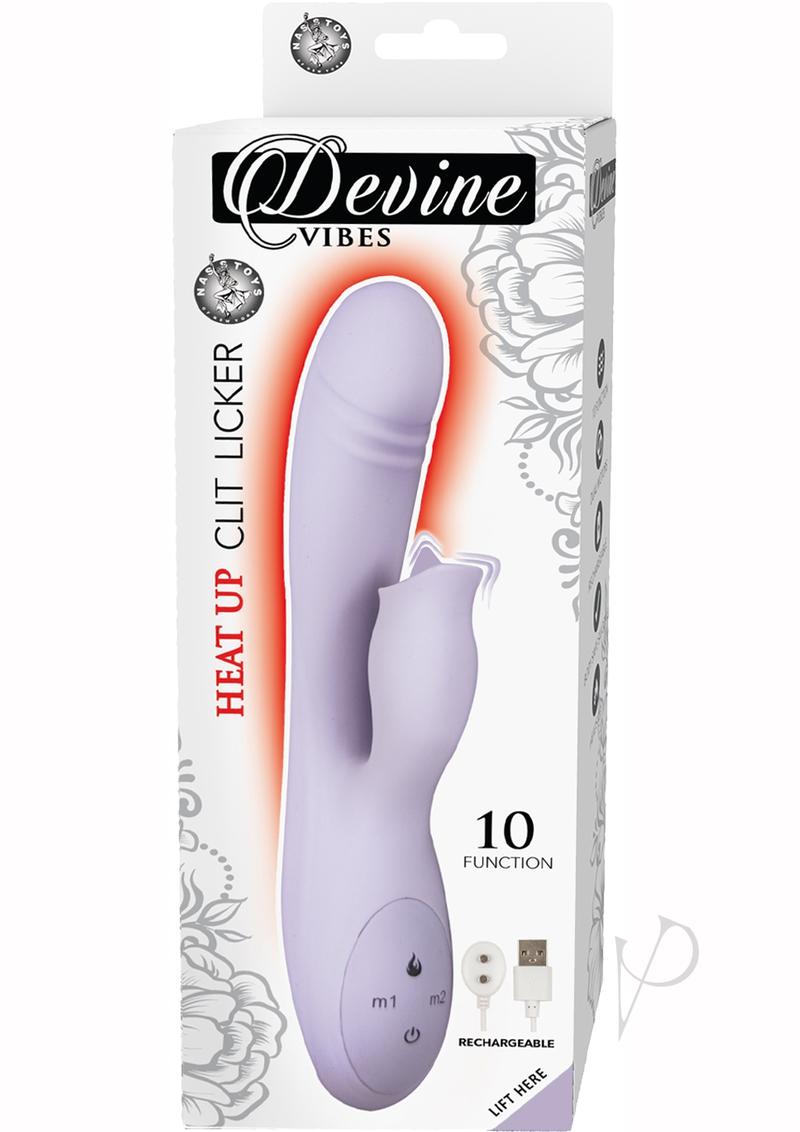 Devine Vibes Heat-up Clit Licker Lav