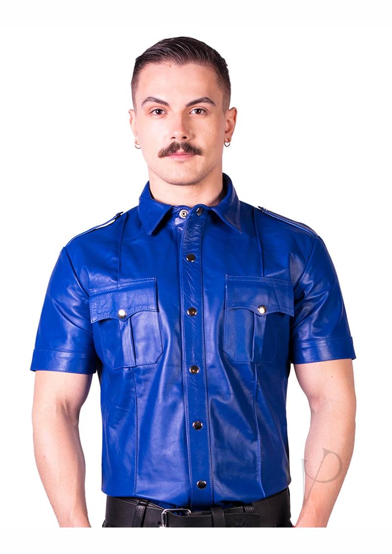 Prowler Red Slim Police Shirt Blu Lg