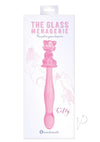 Glass Menage Kitty Dildo Pink