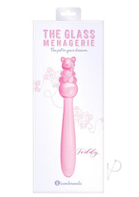 Glass Menage Teddy Dildo Pnk