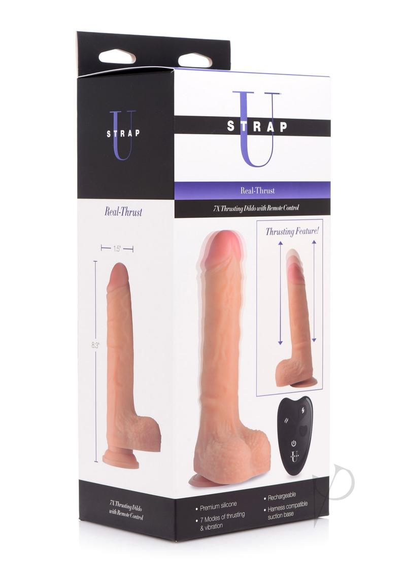 Strap U Real Thrust Remote Dildo