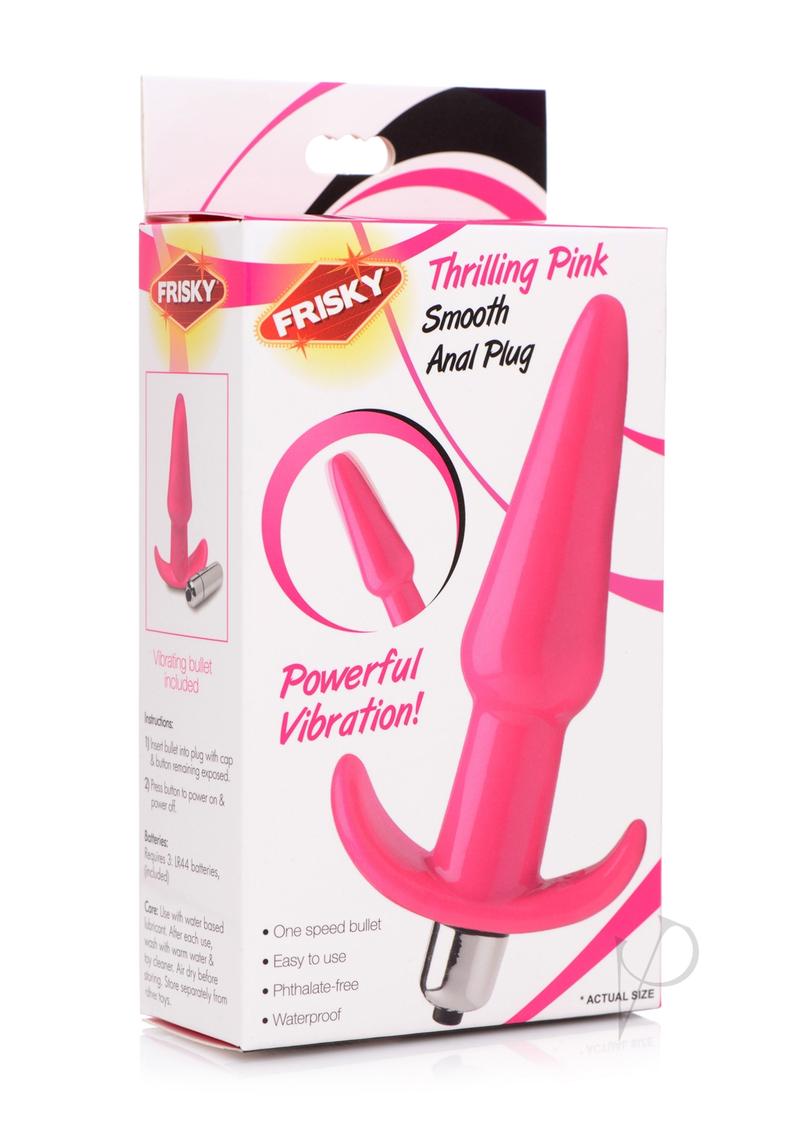 Frisky Thrilling Pink Smooth Anal Plug